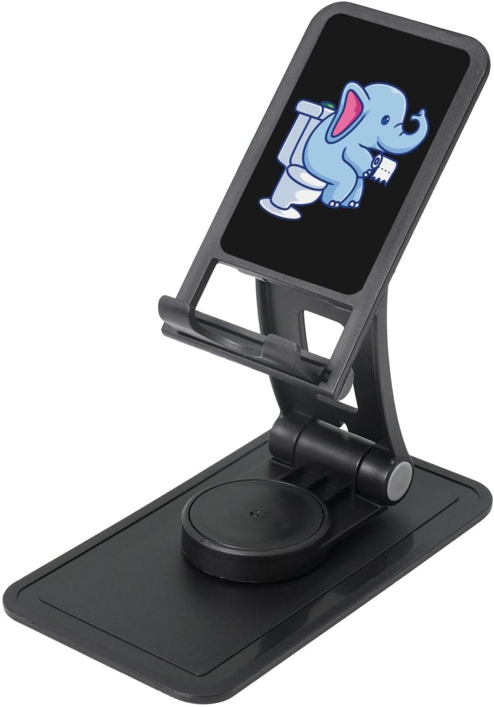 Elephant Going to The Toilet Phone Stand for Desk Adjustable Phone Holer Office Travel Accessories for Mobile Phone/Ipad/Tablet Cell Phone Stand