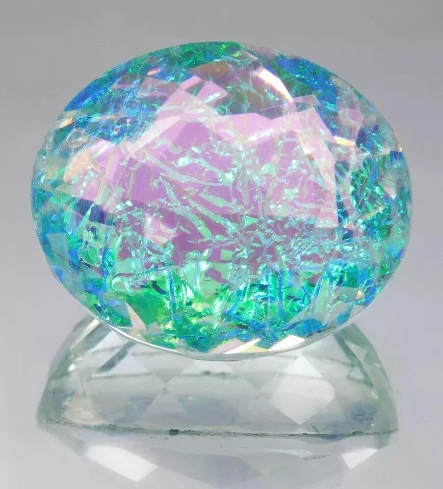 54.55 Ct Natural Monarch Fire Opal Doublet Oval Cut Loose Gemstone Certified4