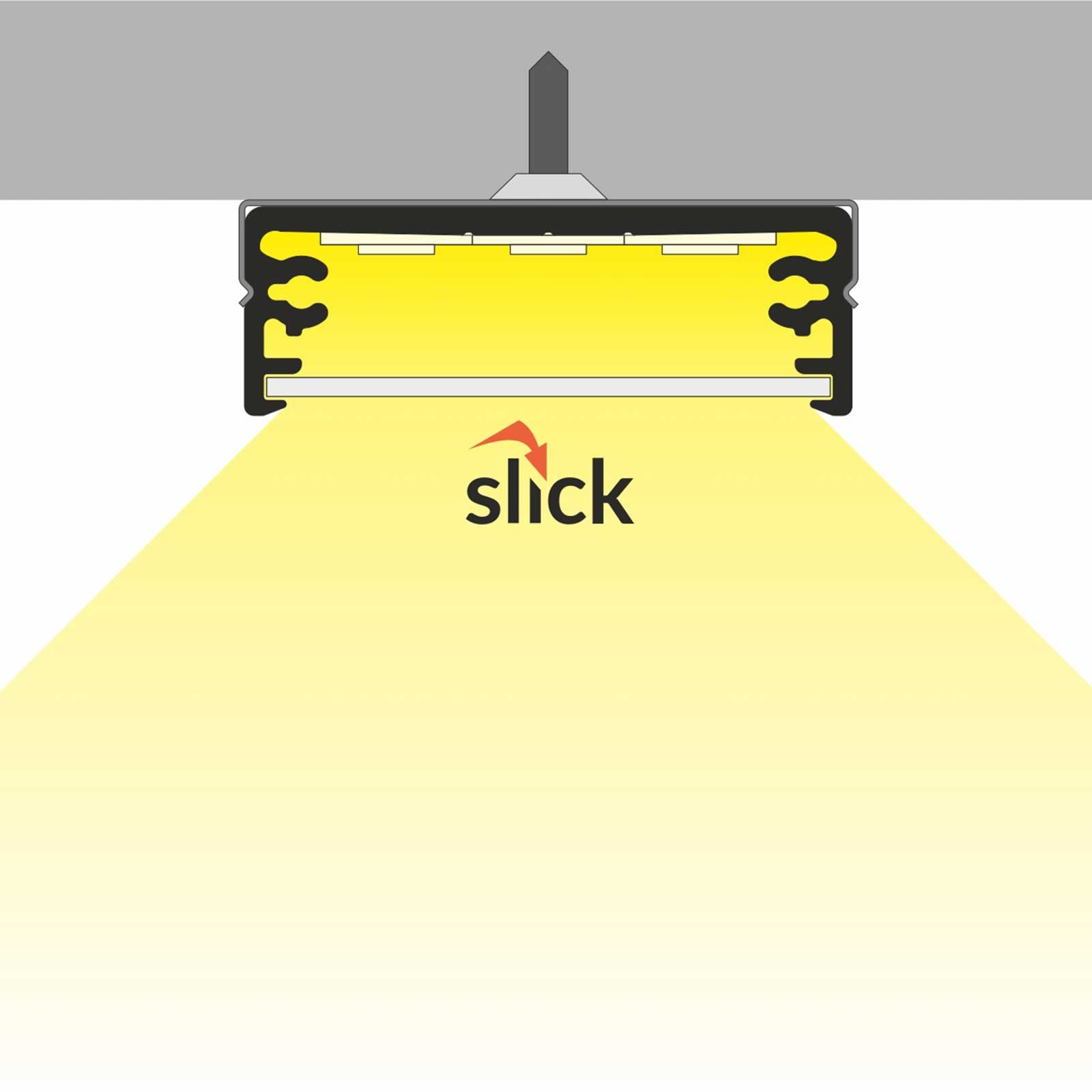 Aluprofil WIDE Für LED Streifen – 1 Meter Set Mit Milchiger Abdeckung, Montageklammern & Endkappen