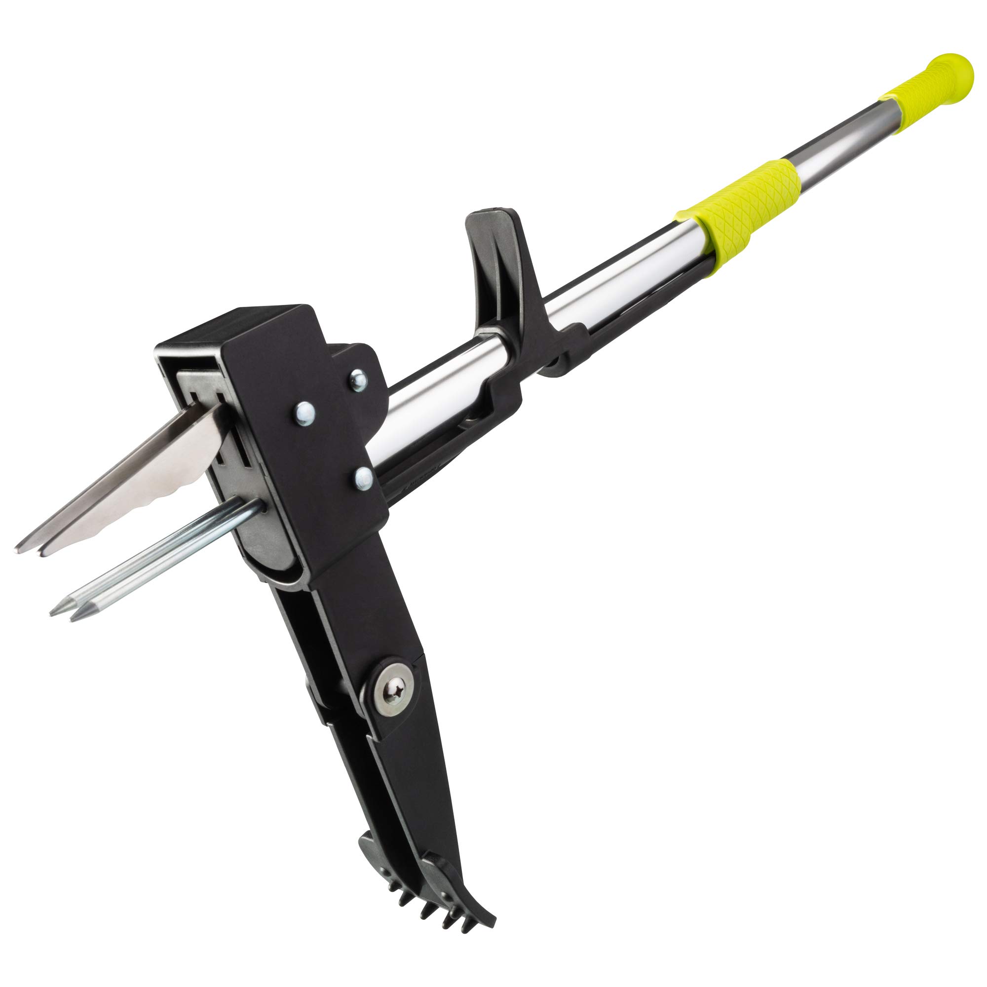 Garden Gear Long Handled Robust Stainless Steel Weed Puller Claw Grabber.