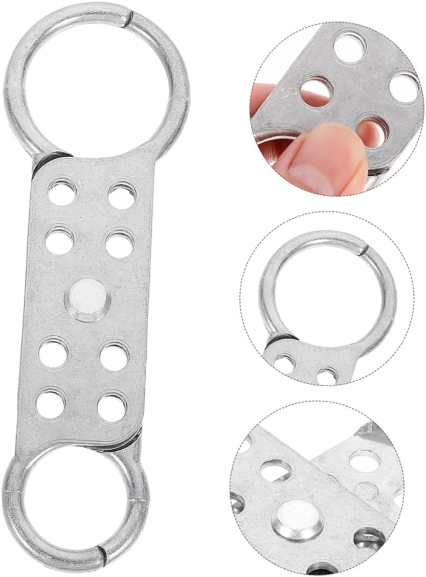 Gatuida 6pcs Double-end Aluminum Hasp Lock Security Hasps for Enhanced Safety and Convenience for Industrial Use Lightweight Design