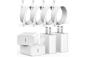 iPhone Charger Fast Charging - 4 Pack PD 20W USB C Wall...