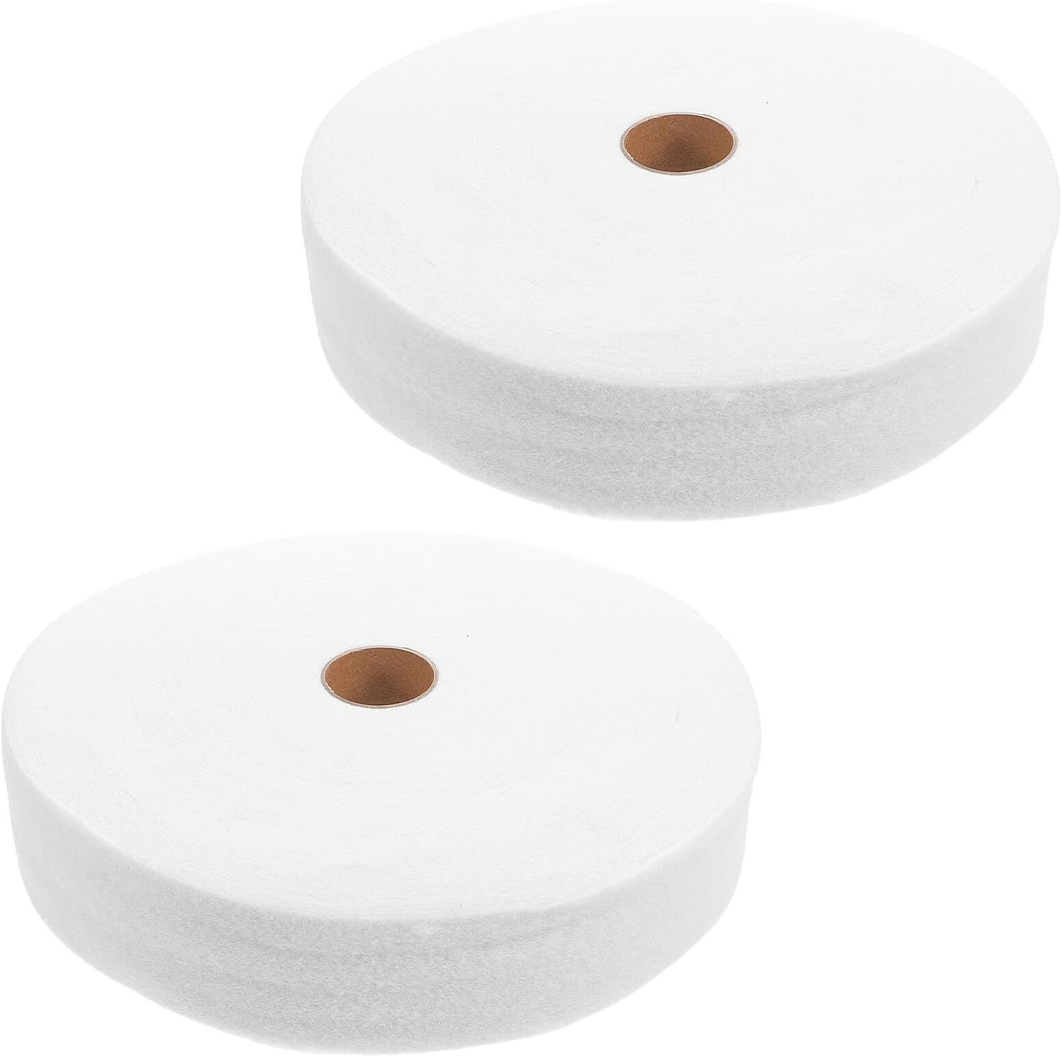 GARIOUANS Cotton Polyester Batting Roll 2pcs 5.7cm X 45m Needle Punched Quilting Cotton Batting for Rugs Purses and Home Decor Craft Projects