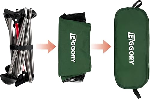 Miniatura 2 de Silla de camping, mecedora plegable al aire libre, portátil, ultraligera, compacta, silla de playa plegable con pies grandes que no se hunden,