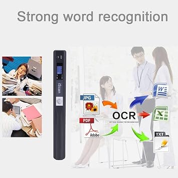 VuPoint Solutions ST415 Handheld Magic Wand Portable Scanner Kit for Document and Image - OCR Software, JPG/PDF, 900DPI, Color/Mono