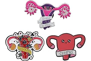 Feminist Ovaries Uterus Pin Grow a Pair Ovaries Brooch Gifts