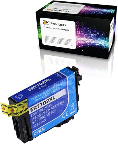 Miniatura 3 de Paquete de repuesto de cartuchos de tinta remanufacturados para Epson 702 702XL para WF-3720 WF-3730 WF-3733 (Magenta)