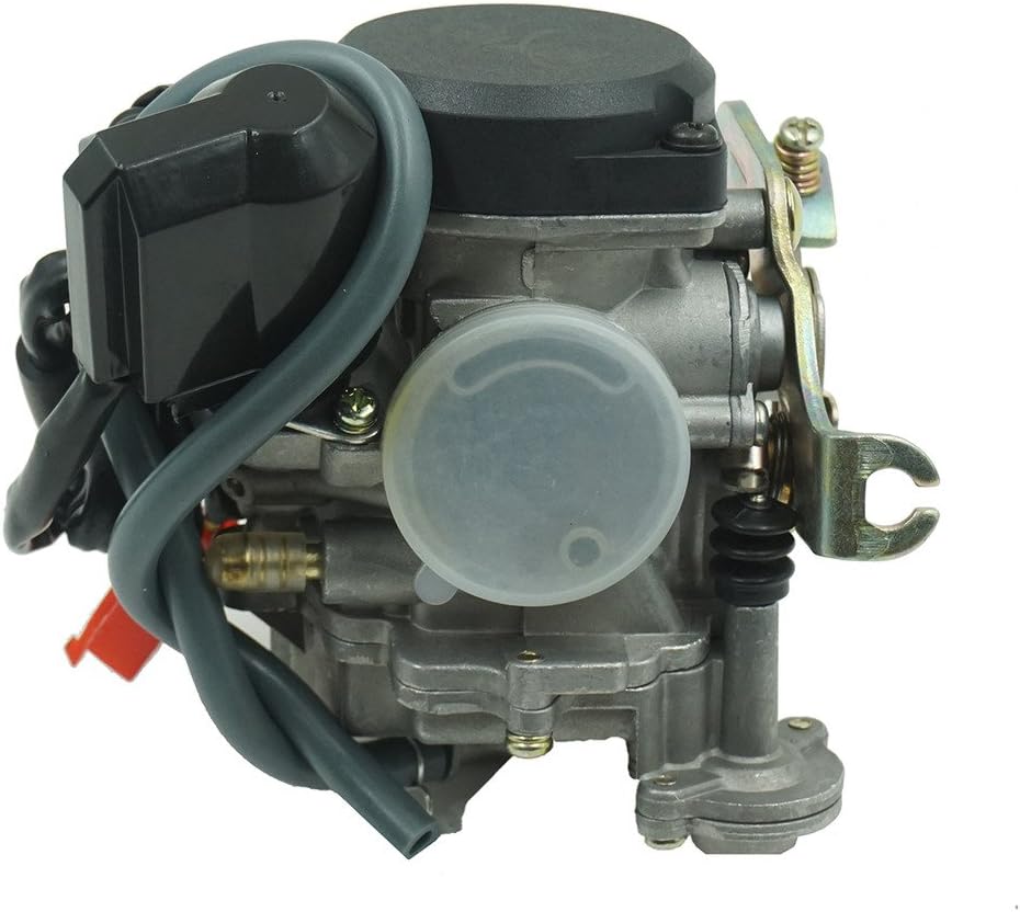 Glixal ATMT1-073-1 20mm Performance Big Bore CVK Carburetor with Electric Choke for Chinese GY6 49cc 50cc 80cc 100cc Scooter Moped ATV Go Kart Quads Buggy 139QMB 139QMA PD18J Carbs