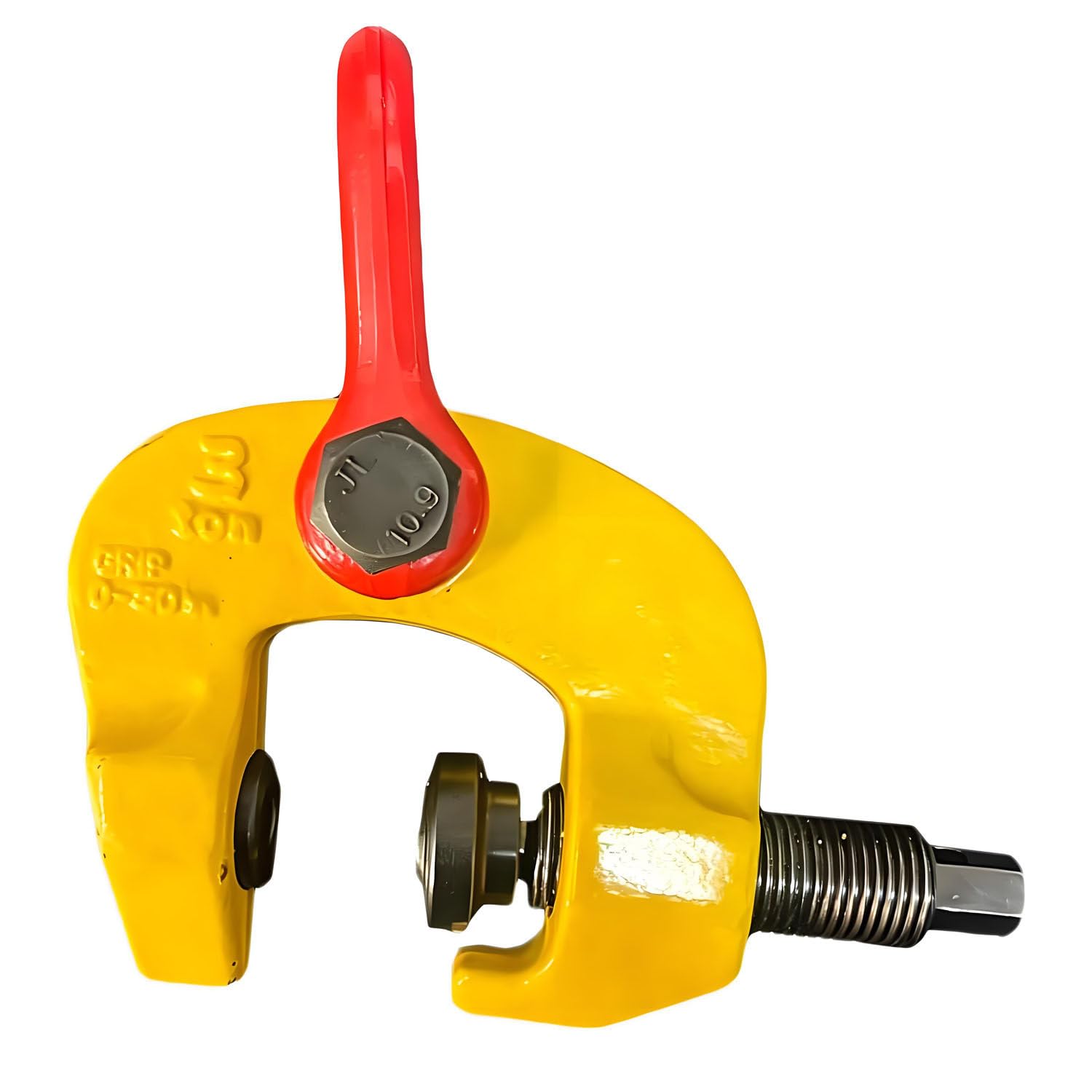 AiODiO T-Handle Lifting Clamp, 1.5T 3T Screw Hoist Clamp, Forged Alloy Steel Construction, Adjustable Grip for Profile Channel Steel Lifting 1.5t
