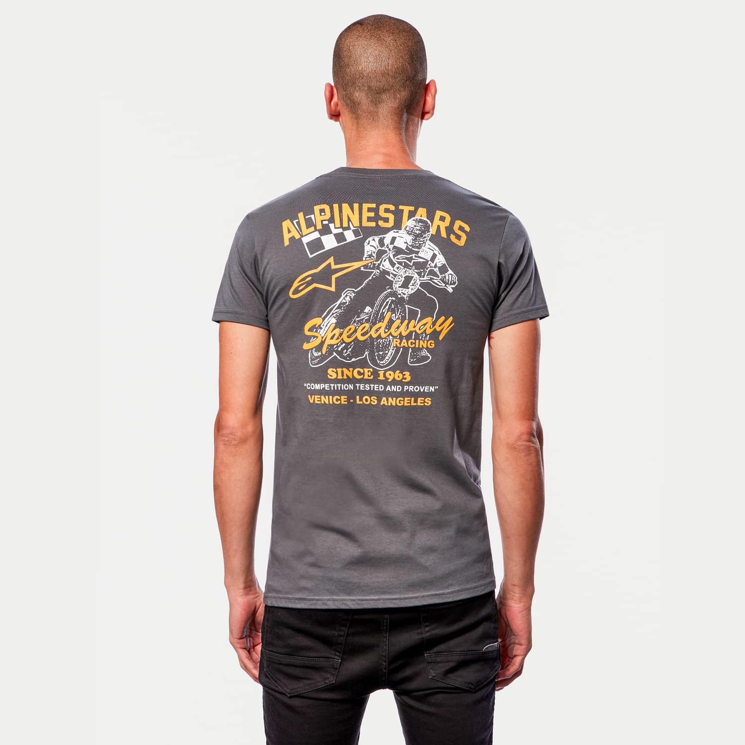 Alpinestars 1213-72600-18-M: Speedway Tee Charcoal Md