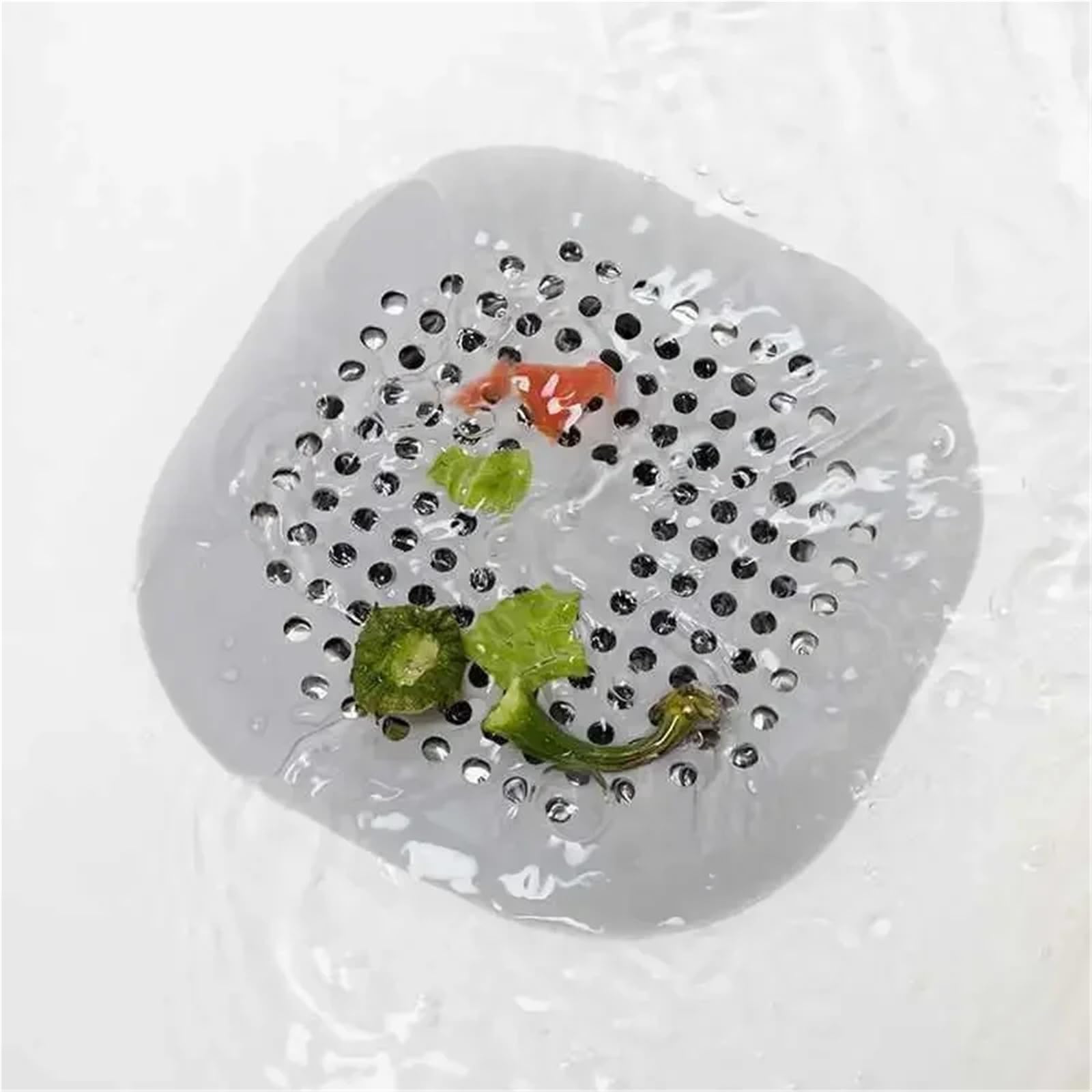 1/10 Piezas de Filtro Pelo for baño, colador antibloqueo for Fregadero, bañera, Ducha, tapón Drenaje Suelo, Cocina Silicona para Fregadero Cocina BañO(Gray,1PC)