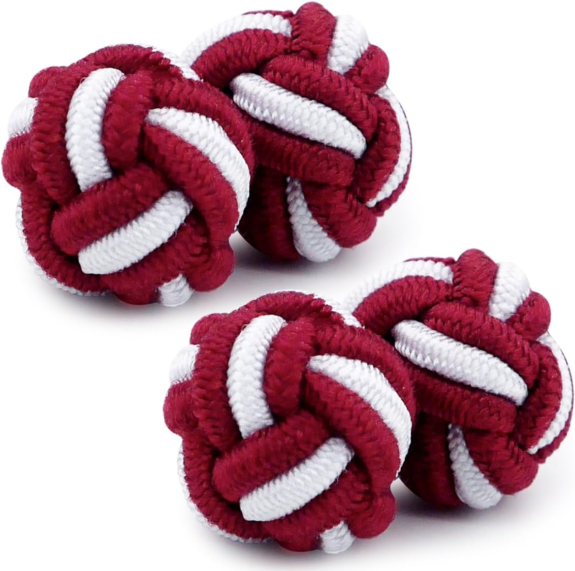 Manchetknopen Zijde Rood - Black Tie