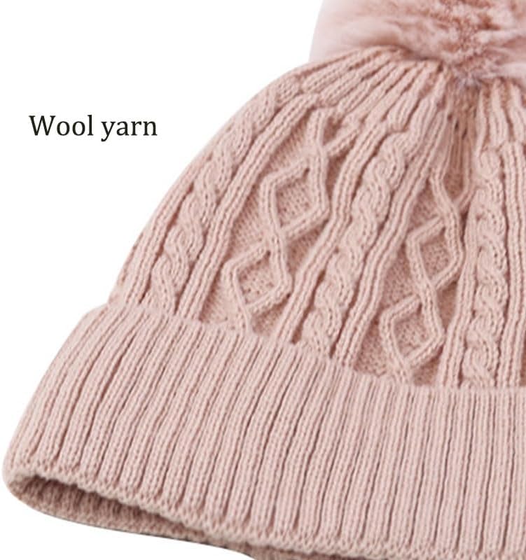 Winter Women's Outdoor Warm Fleece Thickened Knitted Cap