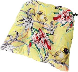 Krzesło poduszkowe, Chickwin Premium wyściełane poduszki na krzesła pikowane poduszki do siedzenia sofa do użytku wewnątrz i na zewnątrz poduszka redukcyjna świetna jako grubsza do biura (40 x 40 x 8 cm, żółty ptak)