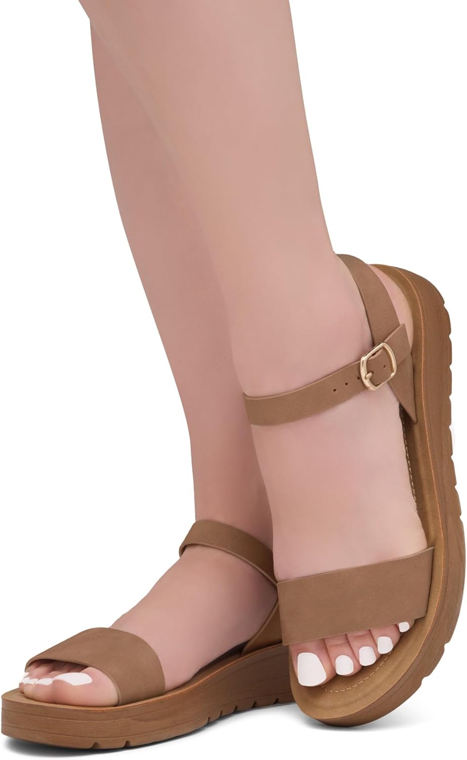 Herstyle Women’s Flat Sandals – One Band Ankle Strap Dressy Casual Sandals with Cushioned Footbed | Comfortable Open Toe Walking Shoes for Summer & Daily Wear - Image 2