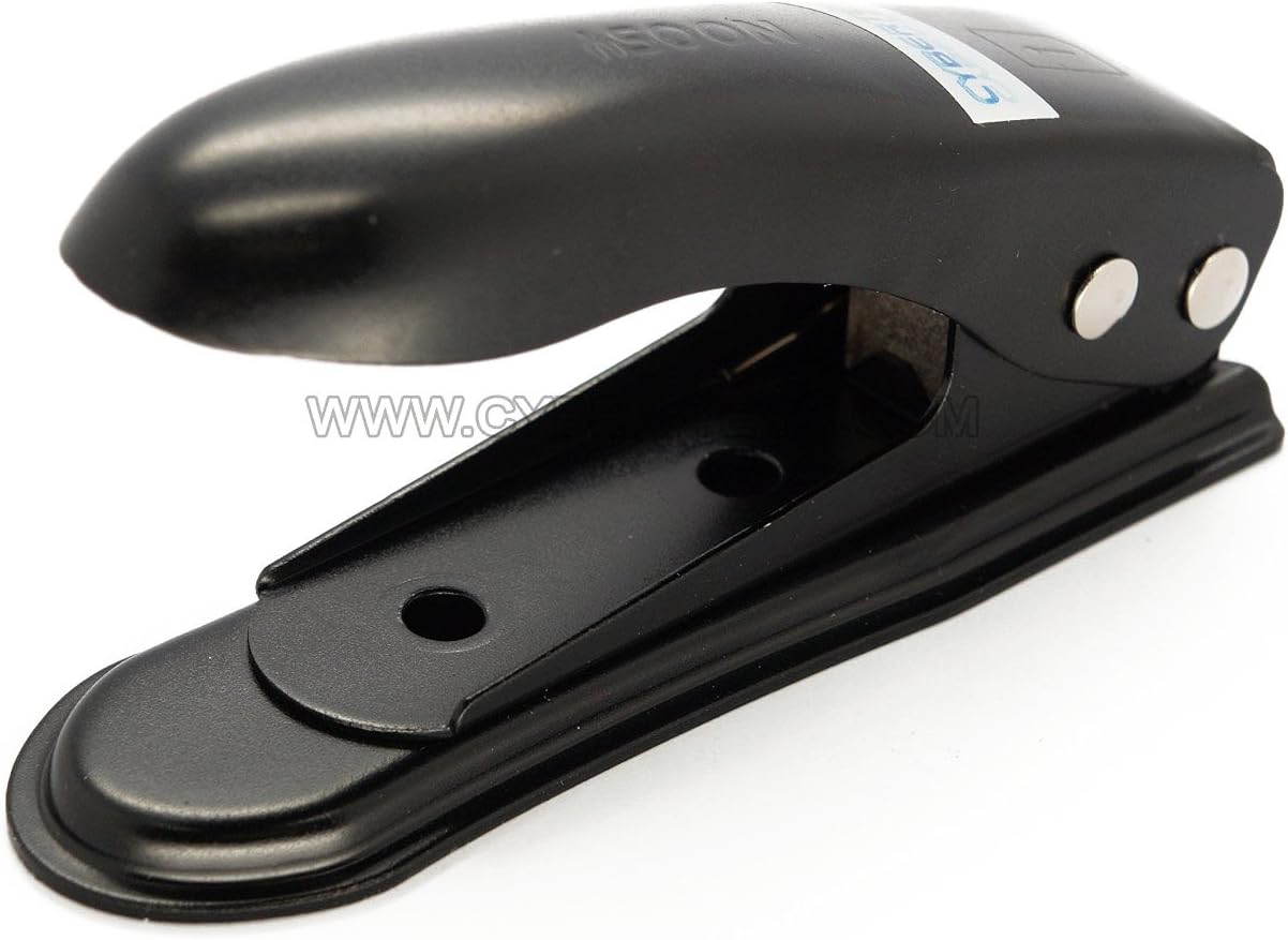 CyberTech by Noosy [2nd Generation] Micro SIM Cutter (Color: Black or Silver), with 2 SIM adapters