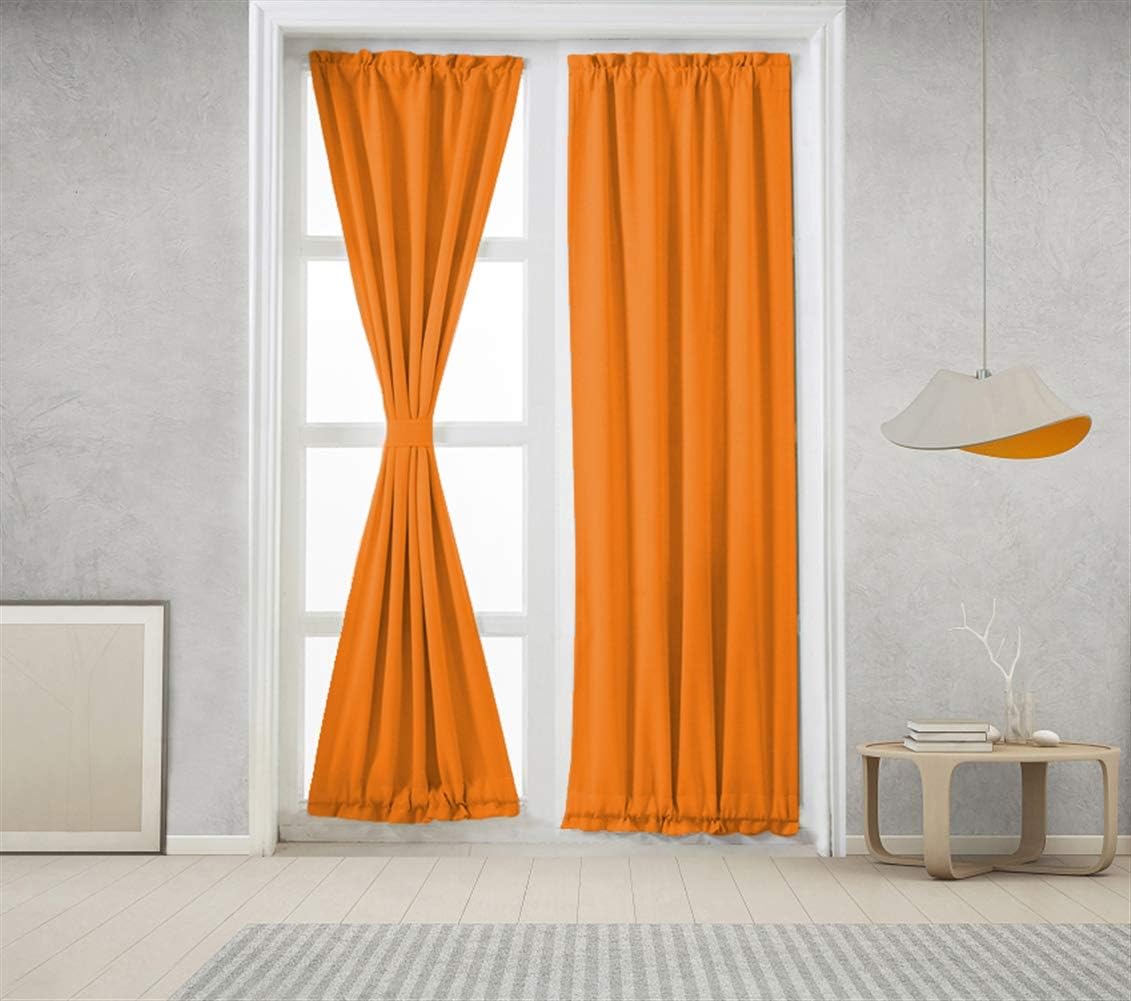 Icegrey 1 Panel French Door Curtains Thermal Insulated Rod