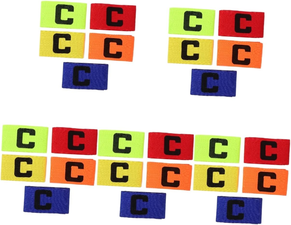 25pcs Elastic Captain Armbands for Soccer Wear-Resistant Arm Bands for Football Basketball and Team Sports Enthusiasts