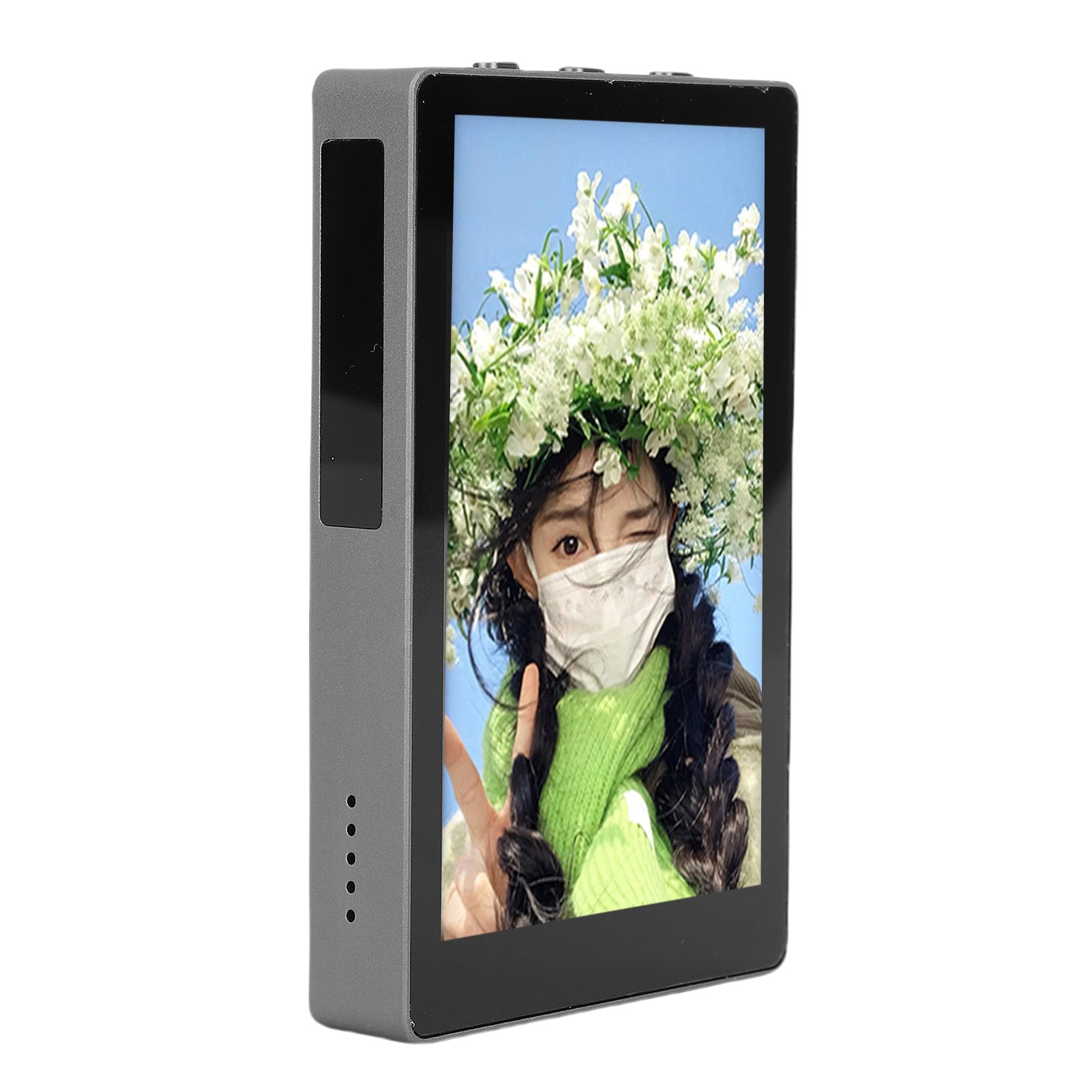 Gedourain Schermo di Visualizzazione HD per Monitoraggio Selfie del Telefono con Attacco Magnetico per Accoppiamento Rapido, Fotografia Visiva BT per Appassionati di Fotografia All'aperto (Grigio)