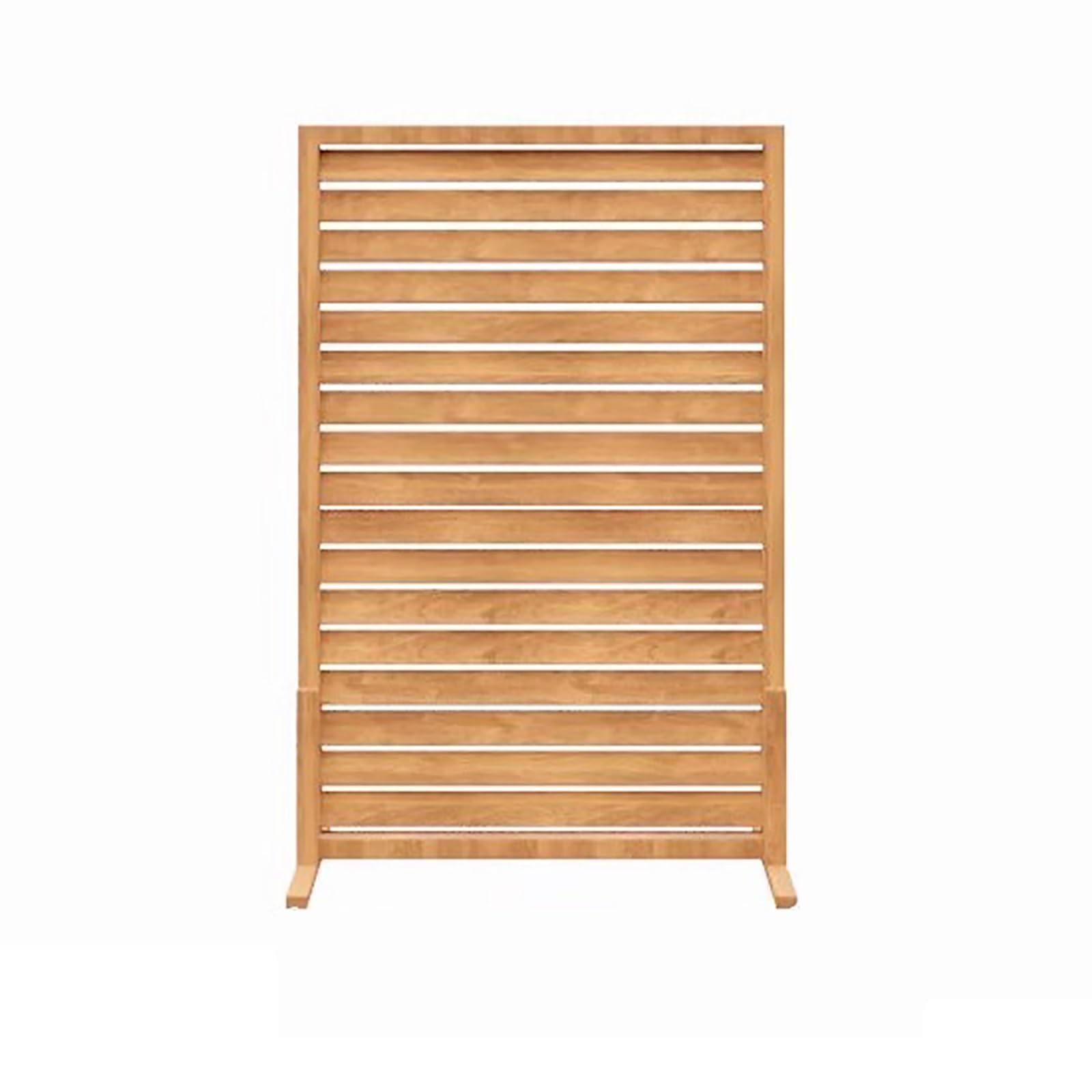 Séparateur de pièce en bois sculpté avec pieds larges pour stabiliser votre salon ou bureau