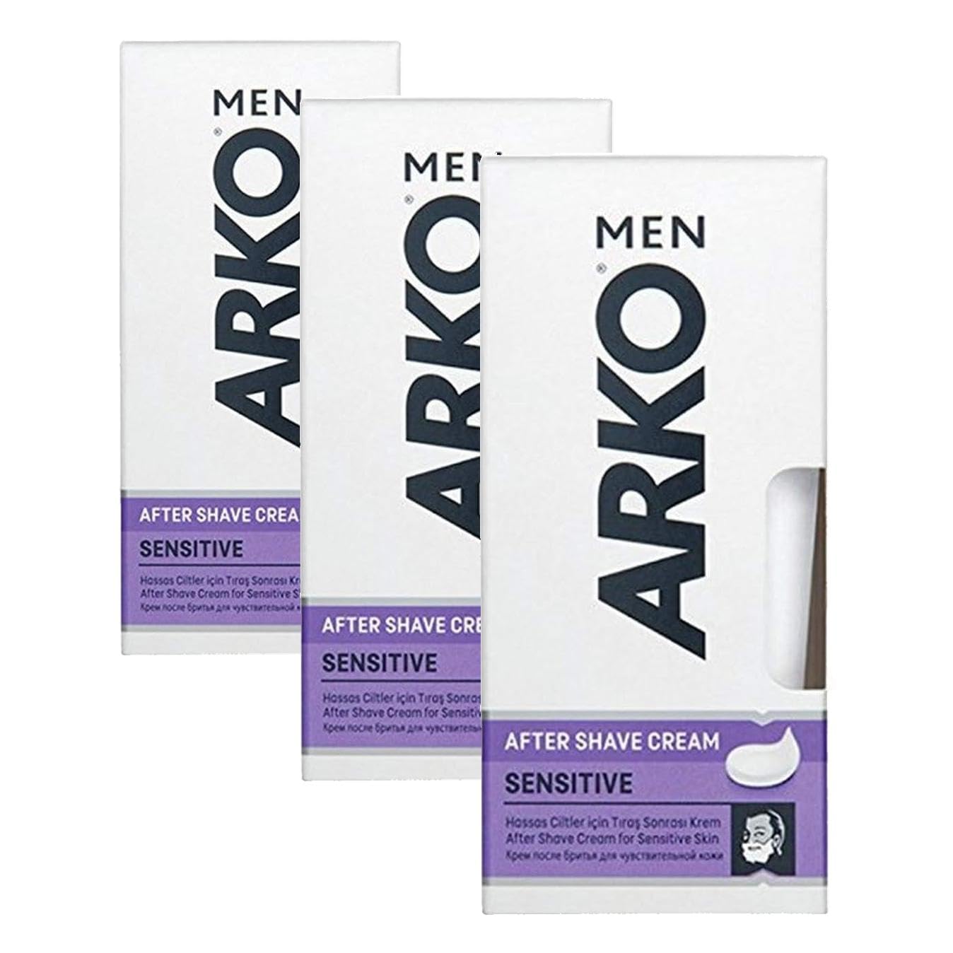Arko Men Sensitive Tıraş Sonrası Krem 50 ml (3 paketi)