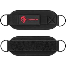 Ekkovision Ankle Straps for Cable Machines Padded, Adjustable Gym Ankle Cuffs for Glutes, Leg Workouts & Strength Training