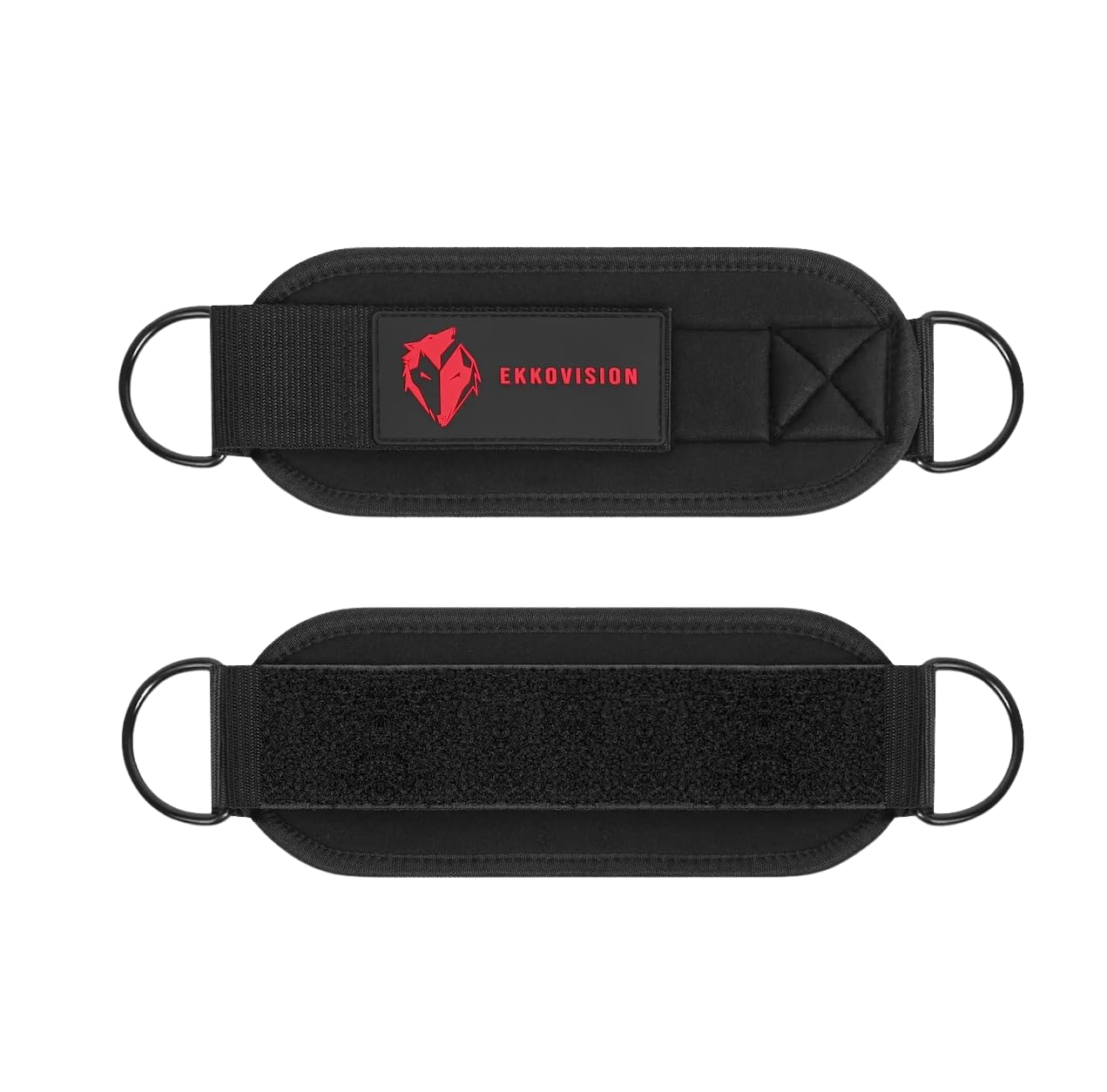 Ekkovision Ankle Straps for Cable Machines – Padded, Adjustable Gym Ankle Cuffs for Glutes, Leg Workouts & Strength Training