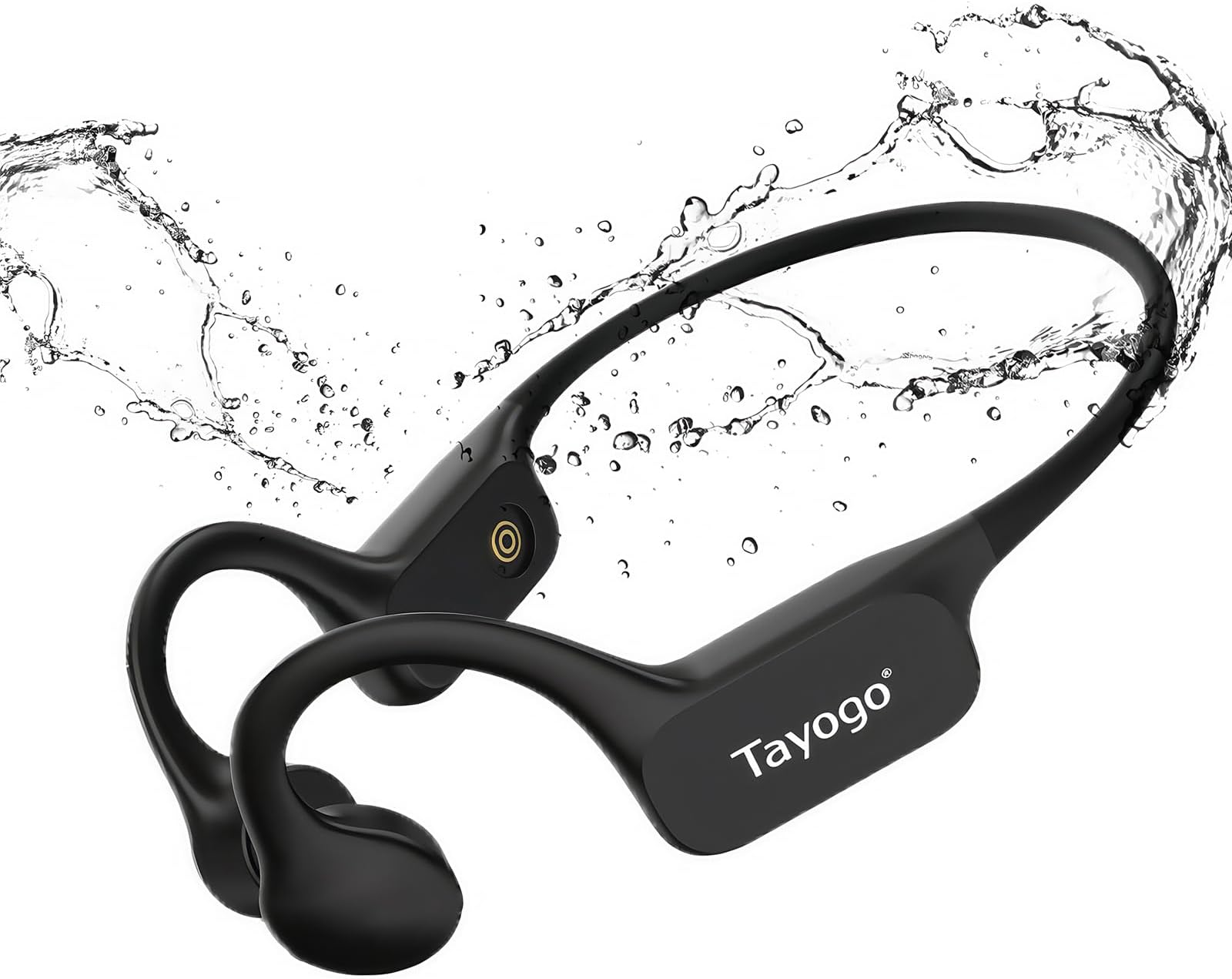 Bone Conduction Swimming Headphones, IPX8 Waterproof Open-Ear Headset