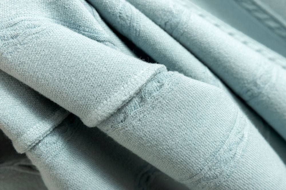 Gonne,Gonna Midi da Donna Blu Elastico A Vita Alta in Maglia Jacquard Ombrello A Pieghe Gonna Slim A-Line Altalena Increspato Autunno Inverno Gonne Lunghe per Ragazze Signore,L