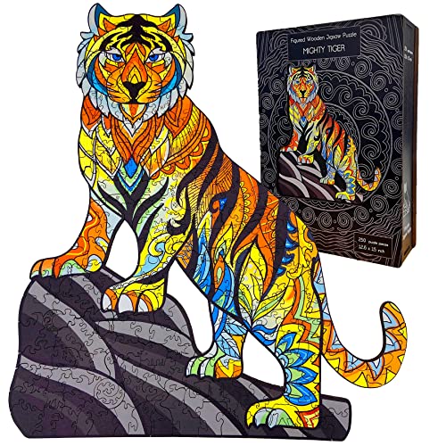 Irregular Puzzle Pieces Mighty Tiger