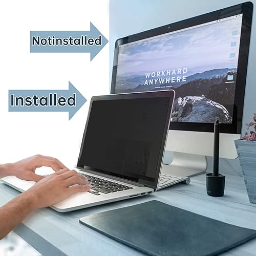 Miniatura 2 de IPROKKO Pantalla de privacidad para portátil de 14 pulgadas, aspecto 169, compatible con HP, Dell, Acer, Asus, Samsung, Lenovo Yoga y más, bloque de