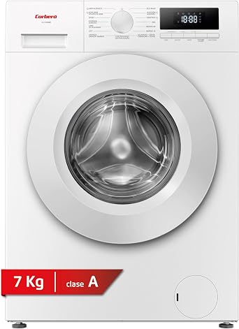 Corber    Washing Machine Plus 7 kg | CLH7406ME | 1200 rpm | Inverter Motor | Steam Function | Anti-Allergic Function | Delayed Start | Pause-Charge | Fast Washing Machine | Display Control | White [Energy Class A]