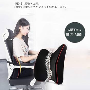 Amazon.co.jp: ランバーサポート 腰 クッション 腰サポート 低反発