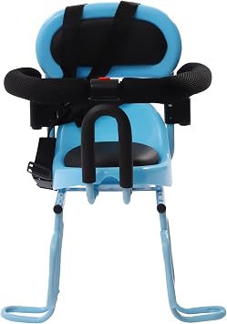 Toddler Bike Seat for Adult Bike with Footrests, Detachable Bike Carrier for Kids Aged 6 Months -6 Years, Baby Bike Seat for Folding Bikes Mountain Bikes Road Bikes Electric Bikes, Blue