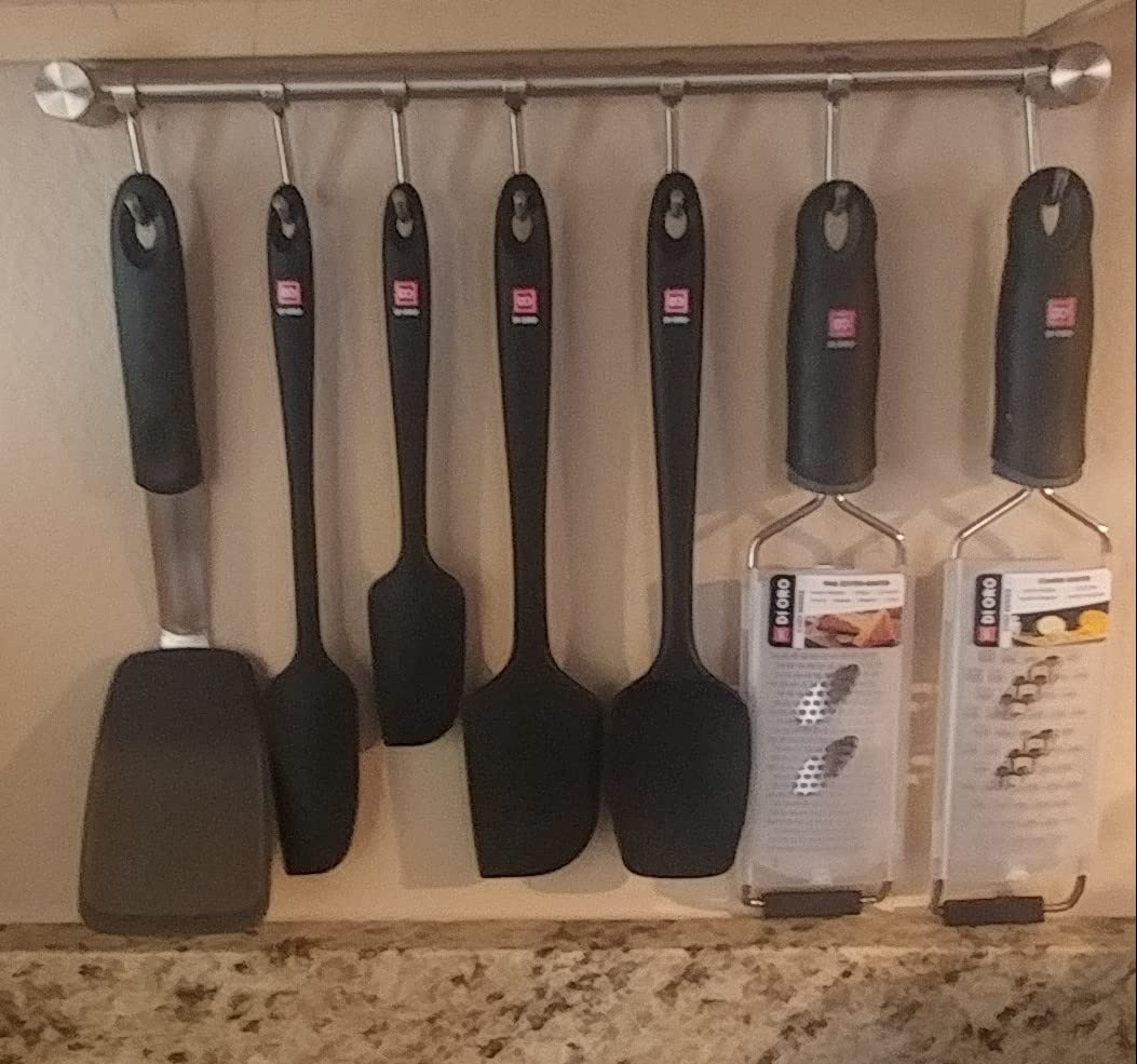 Audmore Kitchen Utensil Rack - Wall Mount Organizer -5