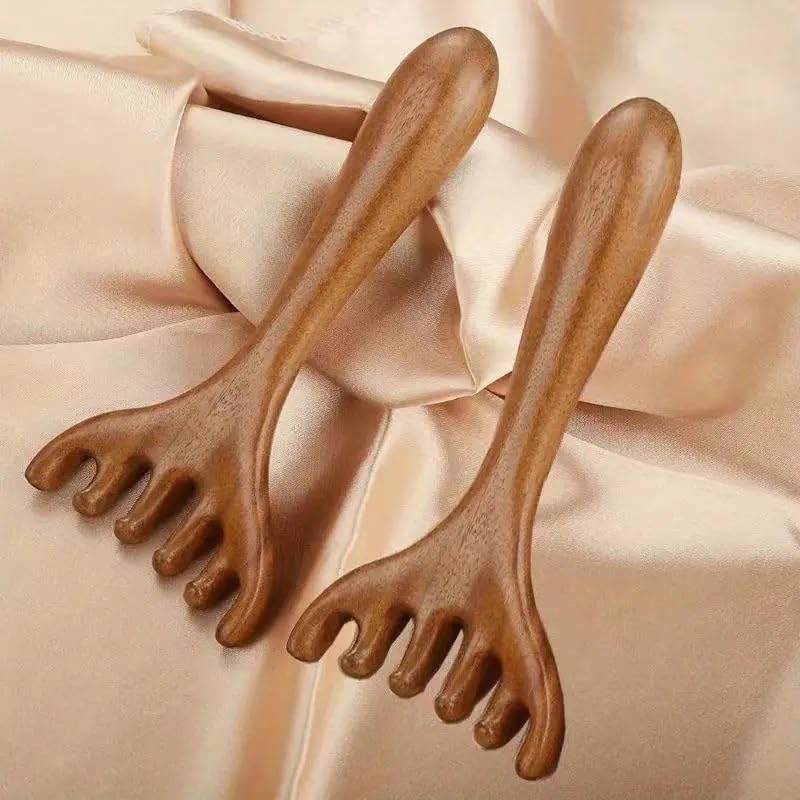Wooden Head Massagers, Sheesham Wood 6-Prong Scalp Massage Comb, Extended Handle Head Scratcher, Handcrafted Hair Care & Relaxation Tool (Pack of1) (B0DGLLD4CF) Amazon Price History, Amazon Price Tracker