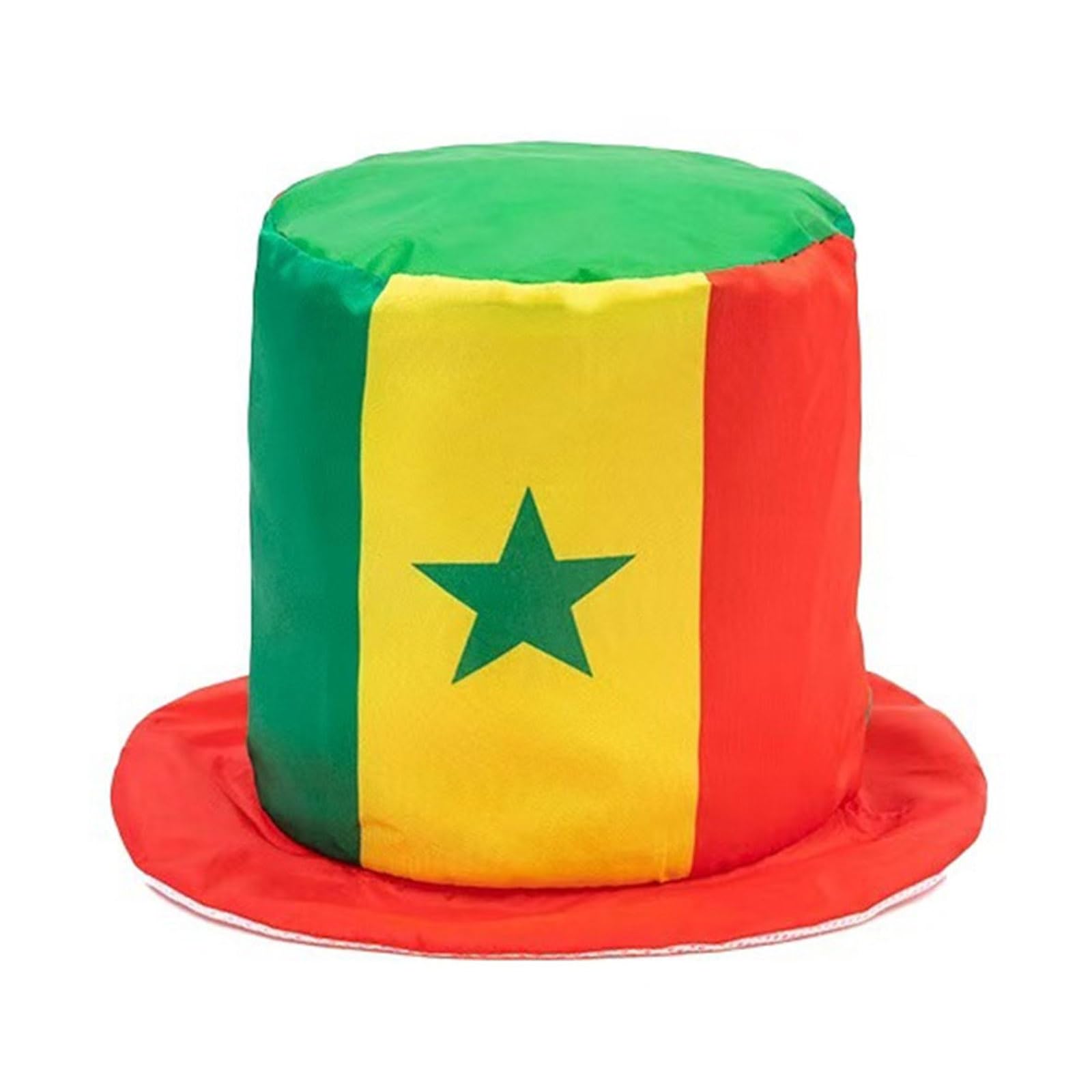 Jazuaiao Stylish Portable Soccer Event Flag Cap Ideal Country Detail High Hat for Outdoor Event and Indoor Parties Tournament Soccer Hat