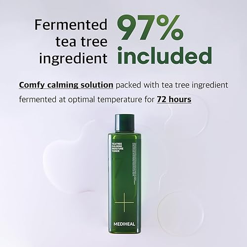 Miniatura 3 de MEDIHEAL Teatree - Tónico hidratante calmante (11.8 onzas líquidas), tóner calmante rápido e hidratación profunda con extracto de teatree aceite de