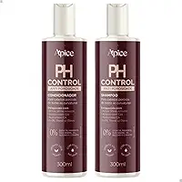 kit Shampoo e Condicionador Ph Control Apice Cosmeticos Cabelos Ressecados Porosos Todas as Curvaturas Apse Cosmetics