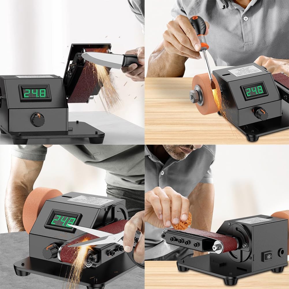 Fully Automatic Small Knife Sharpener, Electric Multifunctional Knife Sharpener, Angle Adjustable Knife Sharpening System, Portable Knife Sharpener, Fine Grinding, Repair