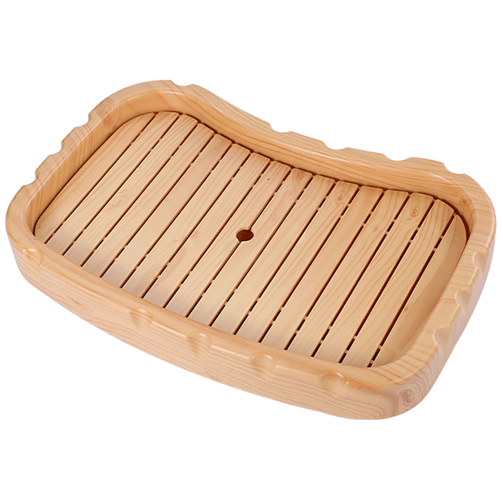 Plateau de sushi de style japonais en bois noble 19 pouces pour présentation de prestige