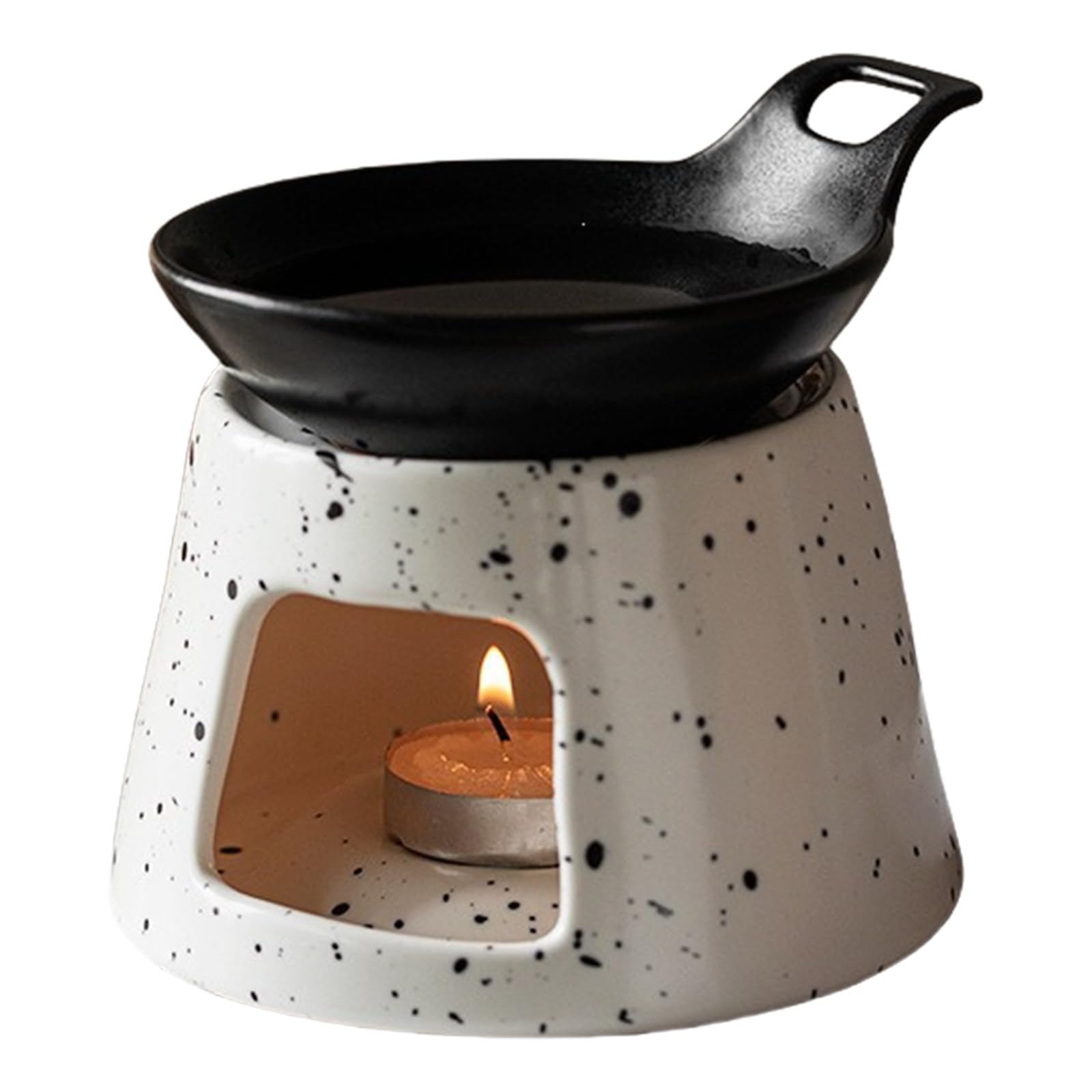 Xjdzineq Ceramics Fragrances Warmer with Detachable Essential Oil Burners Tealight Holder Aromatherapies Diffuser Essential Oil Diffuser Ceramics