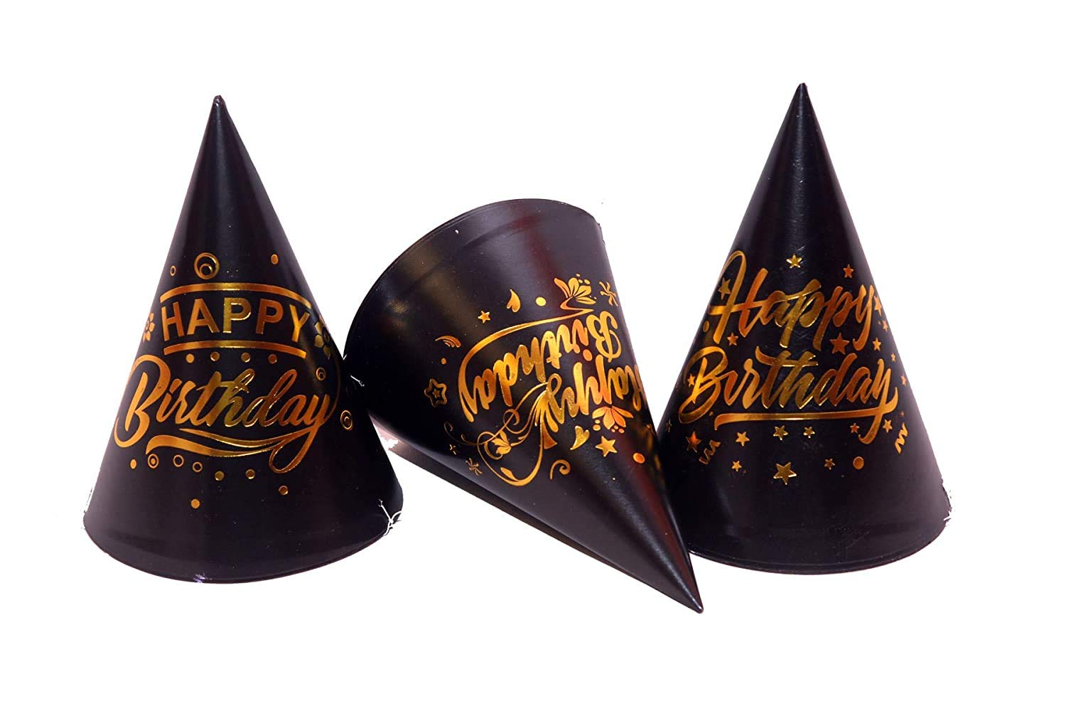 PartyToko Happy Birthday Cap (Pack of 08) for Girls, Boys Birthday (Black) (B07SJ8WMPR) Amazon Price History, Amazon Price Tracker