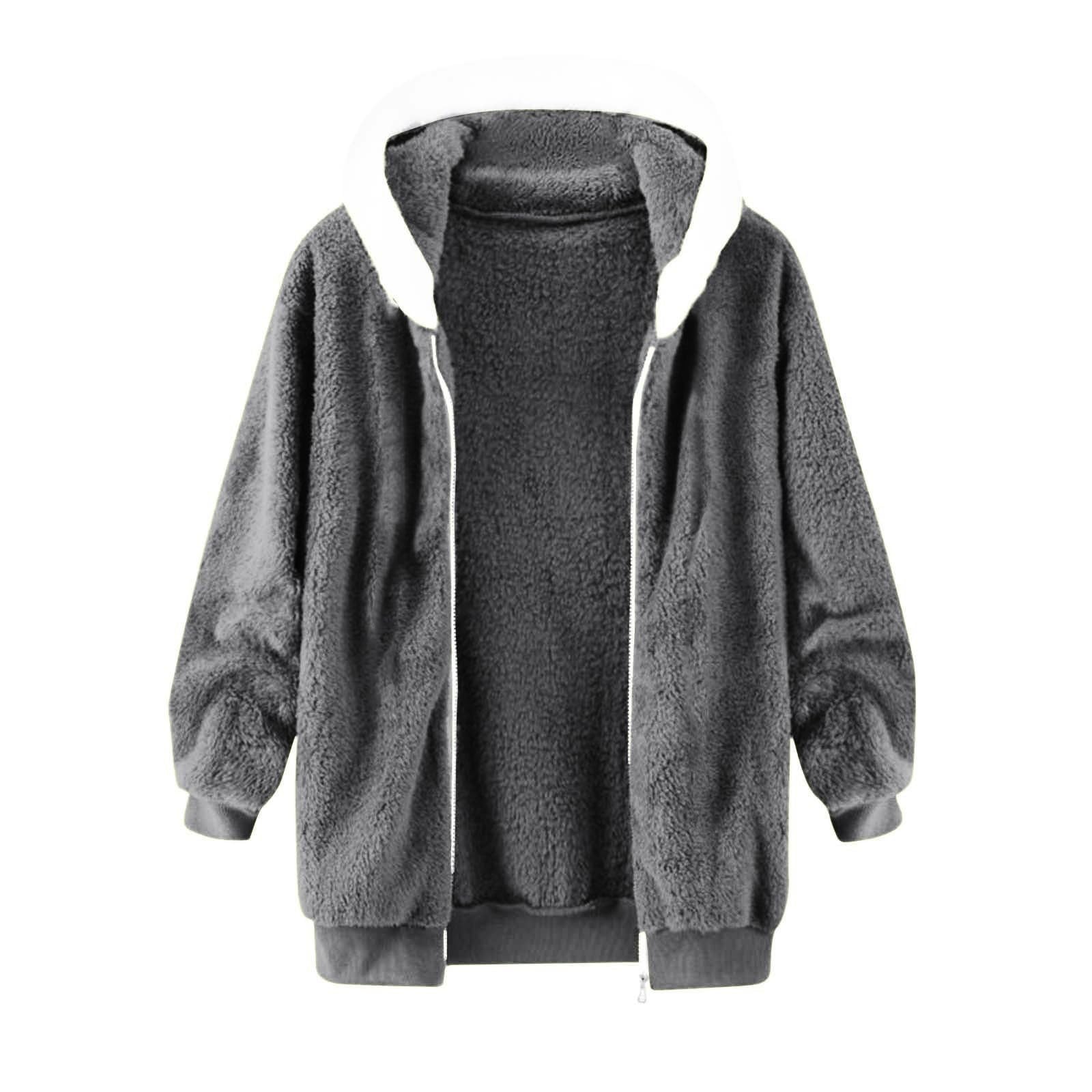 Veste Polaire Homme Hiver Chaude Sweats Manteau À Capuche Zippé Laine Épais Grande Taille Teddy Blousons Fourrure Hooded Manche Longue Pas Cher Mode Automne Hiver Outerwear
