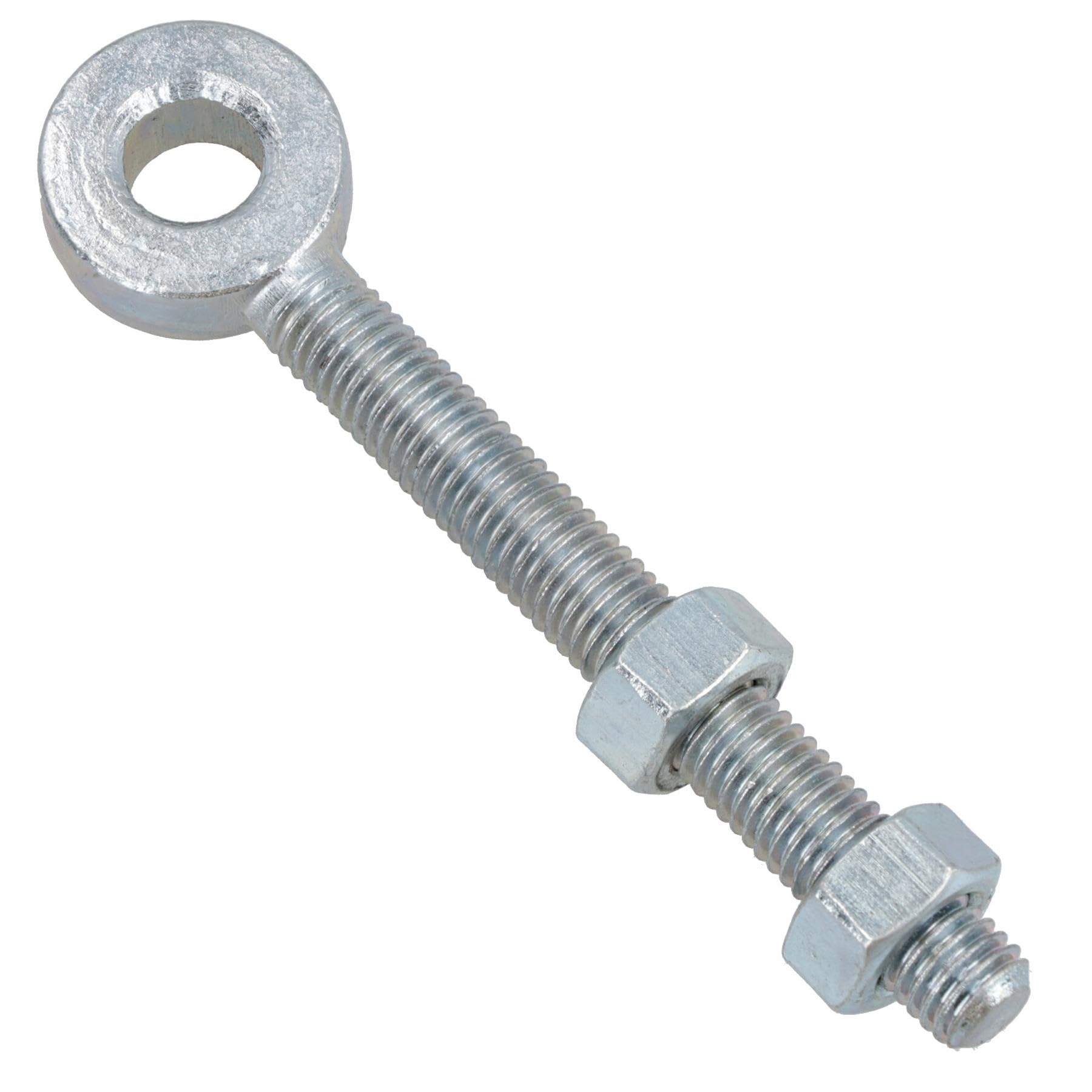 Swing Gate Long Eye Bolts Hinge + Nuts Adjustable Zinc Plated 12 x 150mm 1pc