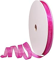 Vista 93 de Morex Ribbon 91803/100-609 Cinta de nailon Organdy, 5/8 pulgadas por 100 yardas, color rojo
