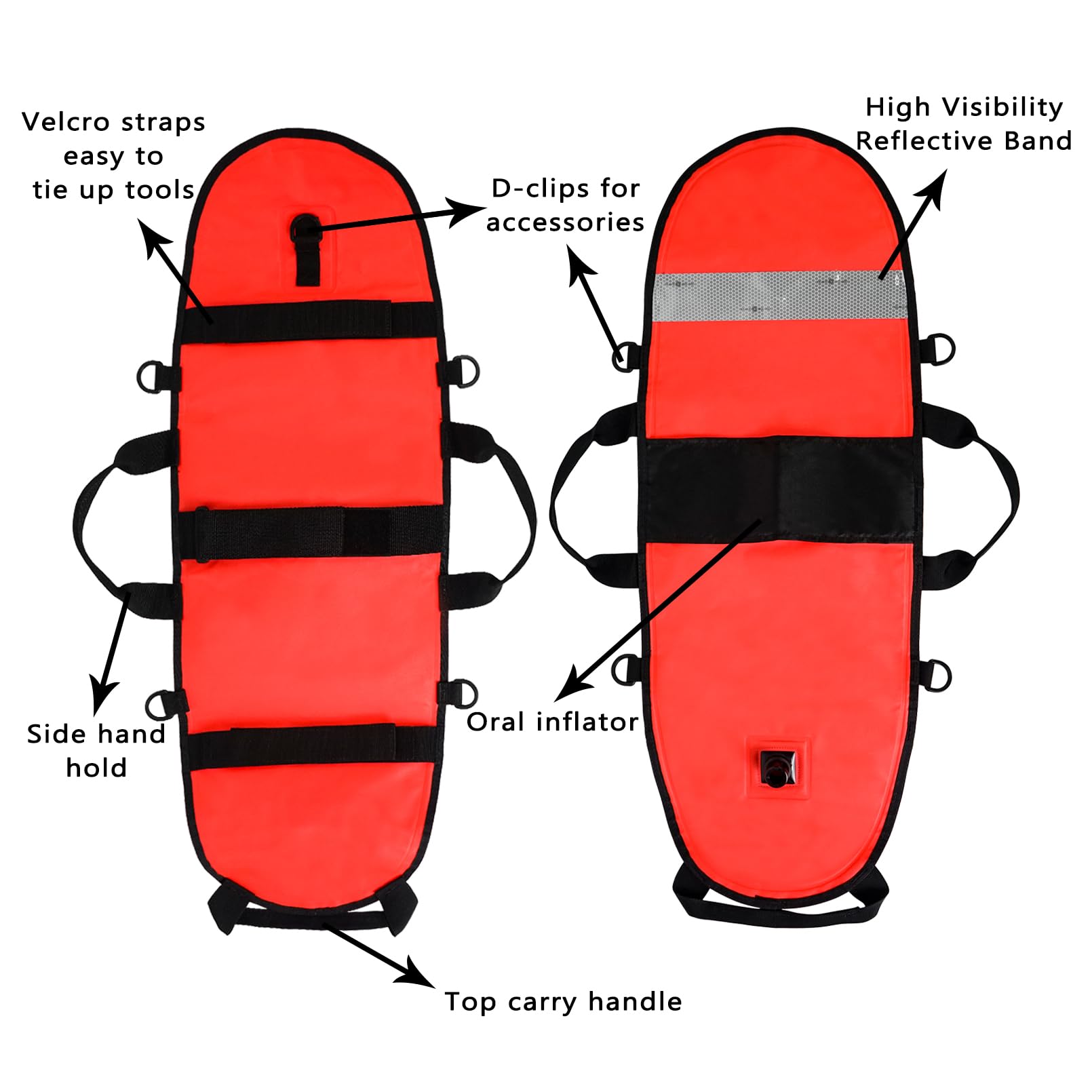 Freediving Float Ropes Snapklik.com : Inflatable Dive Float, Torpedo Diving Buoy Training ...