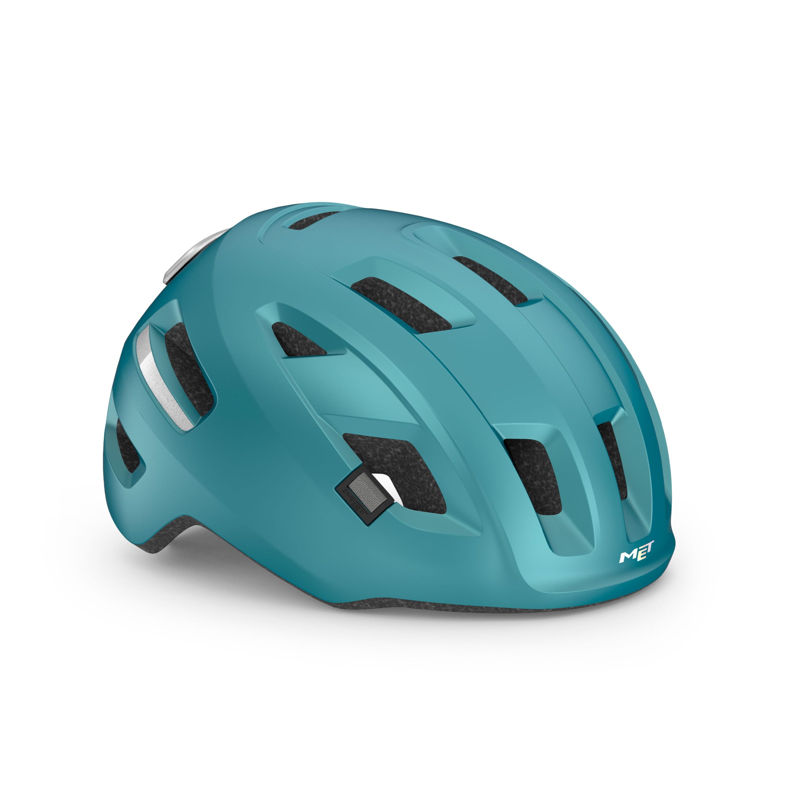 Met Teal | Matt E-Mob Mips With Integrated Led Helmet