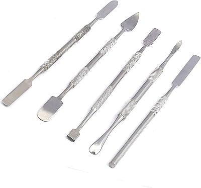 AAProTools 5 Pc Stainless Steel Spatula/Chisel Wax & Clay Sculpting Tool Set