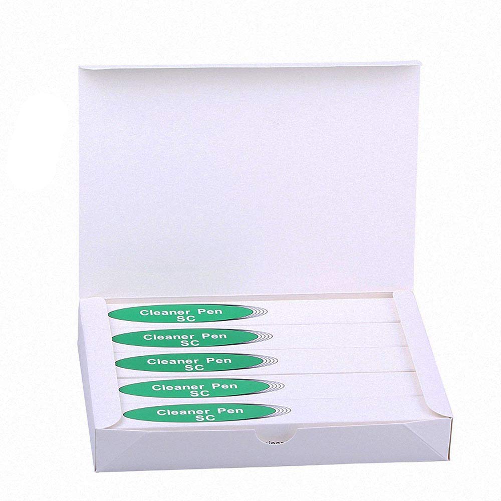 EtaysonFiber Optic Cleaner,Fiber Optic connectors Cleaning,Fiber Optic Cleaner Pen with 800+ Cleans Push Type (2.50mm SC/ST/FC 5 Pack)